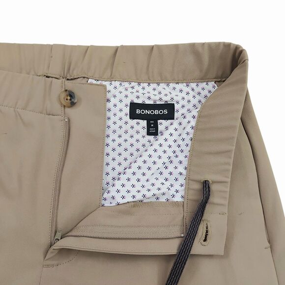 Bonobos Pants Mens Medium 32x29 Beige Comfort Straight Leg Stretch Casual Golf - Picture 3 of 12